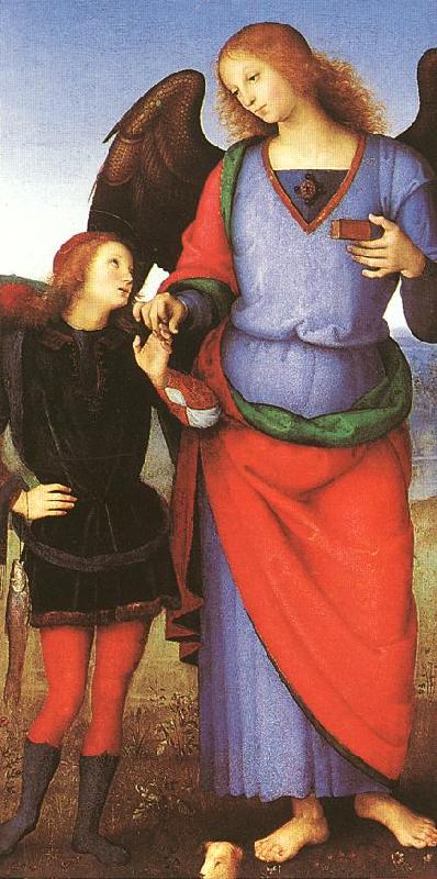 PERUGINO, Pietro Tobias with the Angel Raphael sgh oil painting image